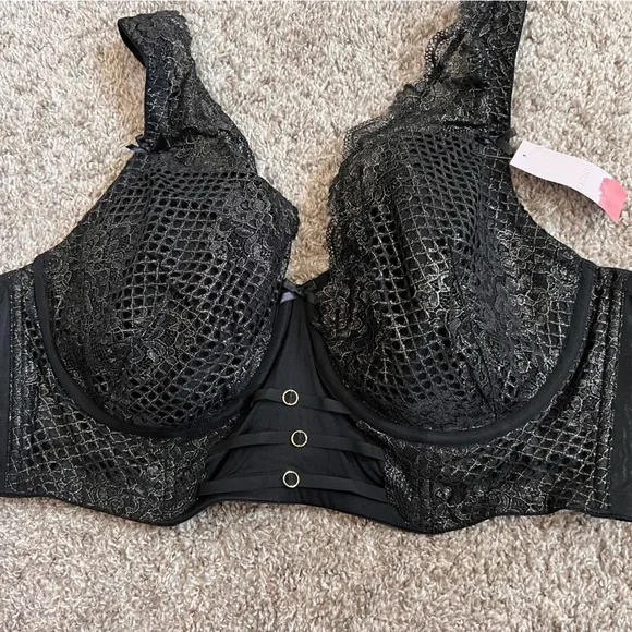 Cacique Balconette in Black/Gold NWT - Picture 5 of 10